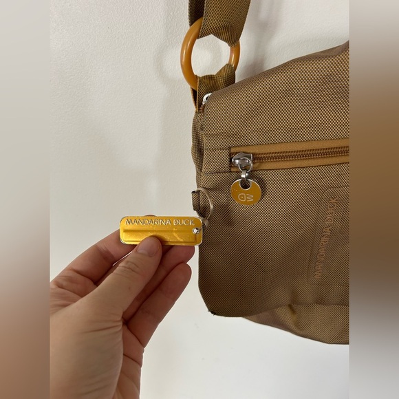 Tan Mandarina Duck Crossover Bag - Picture 3 of 10